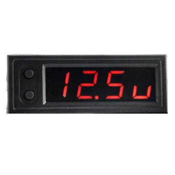 Автомобильные часы универсальные автомобильные цифровые часы Дата 3 в 1 ЖКдисплей Электронная температура Серебристая отделка Красный