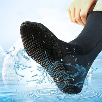 3 мм Неопреновые носки для дайвинга, обувь, водные ботинки, нескользящие пляжные ботинки, обувь для гидрокостюма, согревающие носки для подводного плавания и серфинга для взрослых
